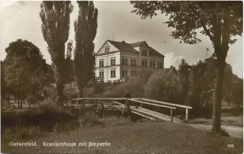 Geisenfeld, Krankenhaus mit Ilmpartie -553502