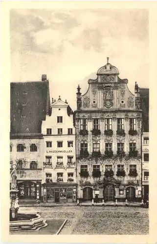 Landsberg a Lech, Rathaus mit Marienbrunnen -553694