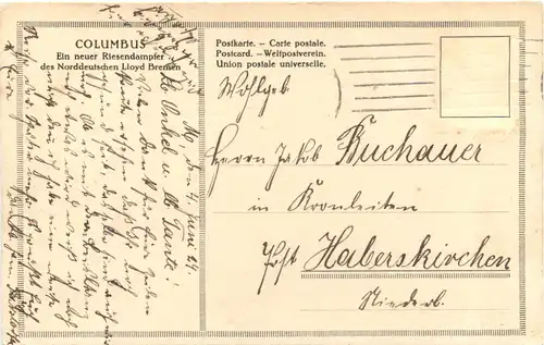 Columbus - Riesendampfer -696050