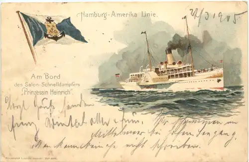 Hamburg-Amerika Linie - Schnelldampfer Prinzessin Heinrich -696094