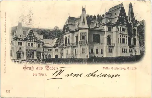 Gruss aus Baden bei Wien - Villa Erzherzog Eugen -696144