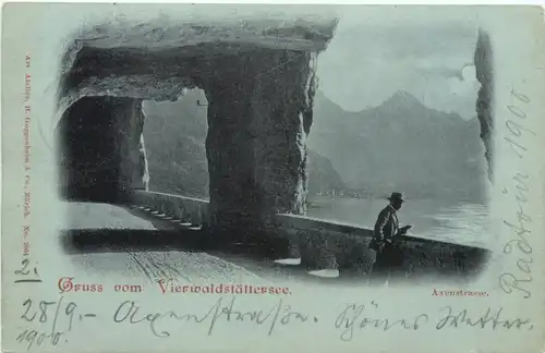 Gruss vom Vierwaldstättersee - Axenstrasse -696116