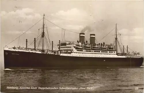Hamburg Amerika Linie - Doppelschrauben Schnelldampfer New York -696162