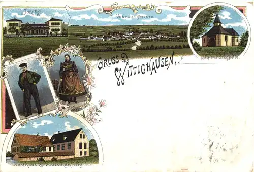 Gruss aus Wittighausen - Litho -696176