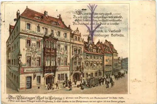 Der Thüringer Hof in Leipzig - Litho -696242