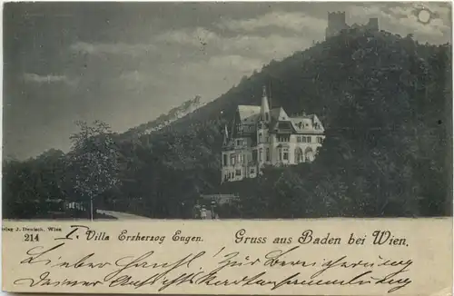 Gruss aus Baden bei Wien - Villa Erzherzog Eugen -696160