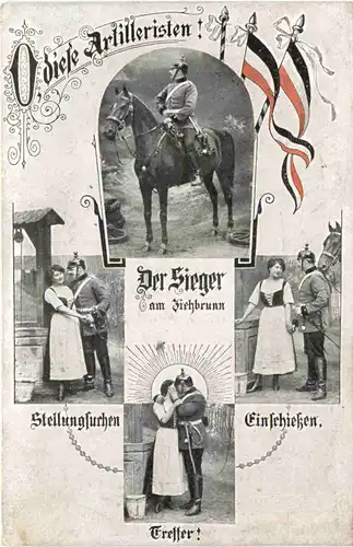 O diese Artilleristen - WW1 - Feldpost -696252