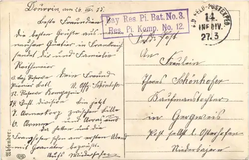 WW1 - Ostern - Feldpost -696434