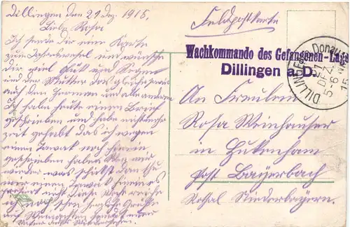 WW1 - Gott Ehr Vaterland - Feldpost -696452