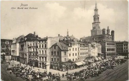 Posen - Alter Markt und Rathaus -696618