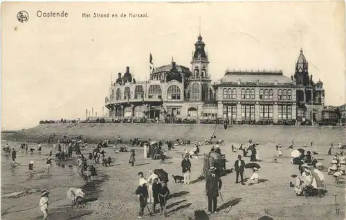 Oostende - Het Strand en de Kursaal -696852