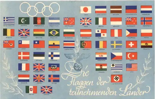 Olympische Spiele 1936 Berlin - Teilnehmende Länder -696770