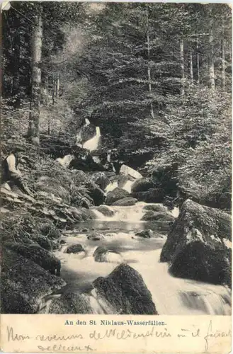 An den St. Niklaus Wasserfällen - Elsass -696958