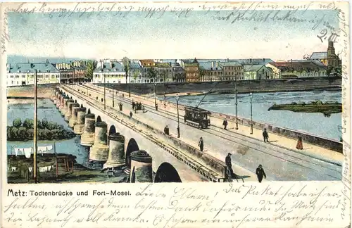 Metz - Todtenbrücke und Fort Mosel -696974