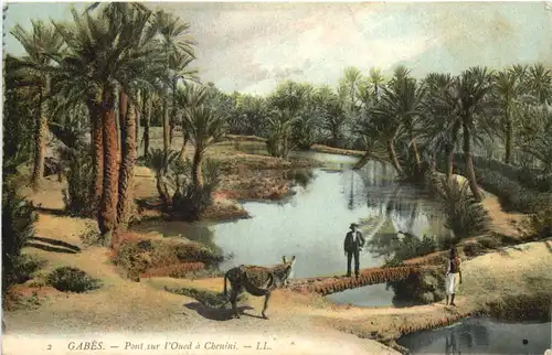 Gabes - Pont sur l Oued a Chenini -697052