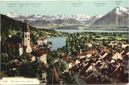 Thun und die Alpen -697246
