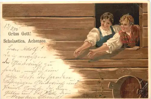 Grüss Gott Scholastica Achensee - Litho -697450