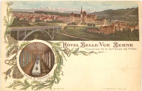 Berne - Hotel Belle-Vue - Litho -697492