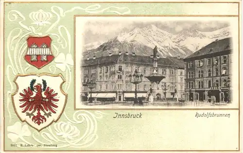 Innsbruck - Rudolfsbrunnen - Litho -697560