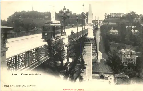 Bern - Kornhausbrücke mit Tram -697680