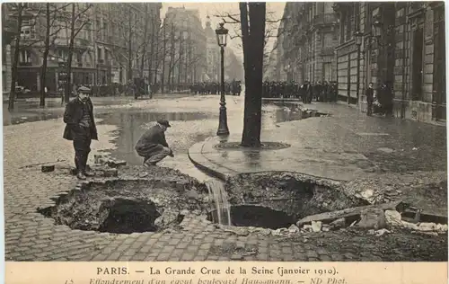 Paris - La Crue de la Seine 1910 -697850