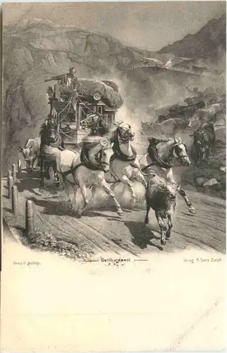 Gotthardpost - Postkutsche -697704