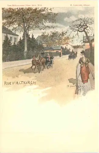 Mulhouse - Rue d Altkirch - Litho -697942