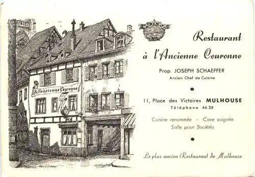 Mulhouse - Restaurant a l Ancienne Couronne -697916
