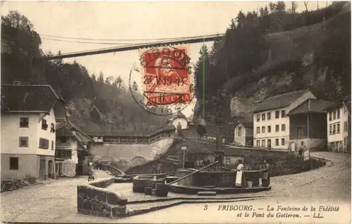 Fribourg - La Fontaine de la Fidelite -697874