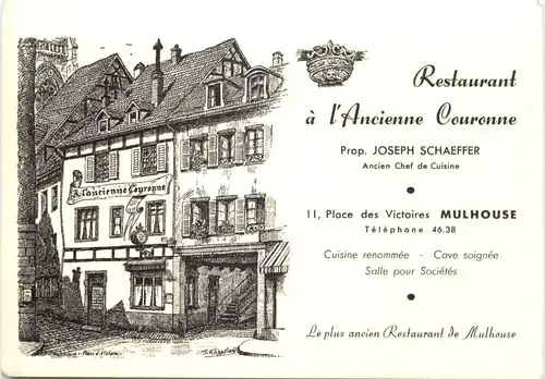 Mulhouse - Restaurant a l Ancienne Couronne -697914