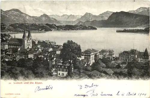 Luzern und die Alpen -697980