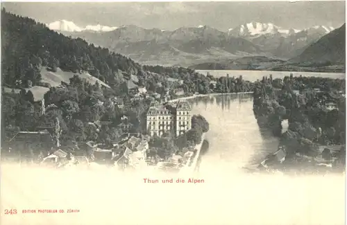 Thun und die Alpen -698098