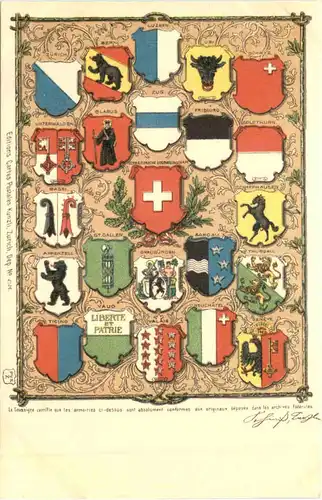 Schweiz - Kantonswappen -698074