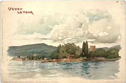 Vevey La tour - Litho -698510