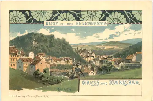 Gruss aus Karlsbad - Litho -698766