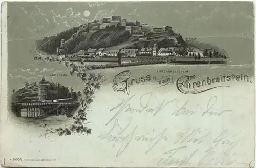 Gruss von Ehrenbreitstein - Litho -698786