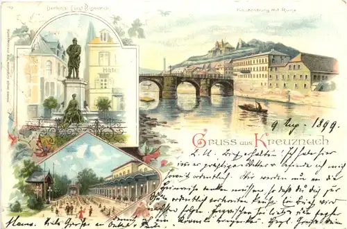 Gruss aus Kreuznach - Litho -698836