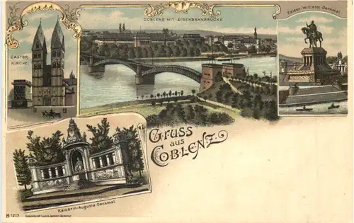 Gruss aus Coblenz - Litho -698822