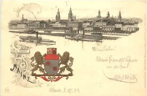 Gruss aus Mainz - Litho -698842