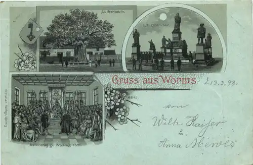 Gruss aus Worms - Litho -698854