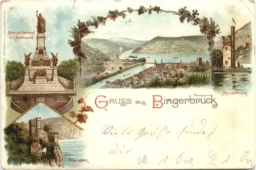 Gruss aus Bingerbrück - Litho -698820