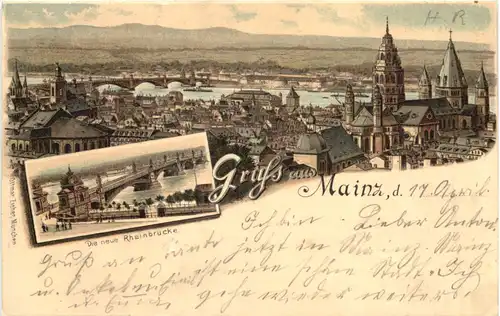 Gruss aus Mainz - Litho -698840
