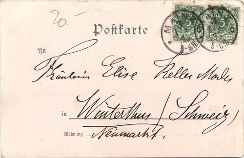 Gruss aus Mainz - Litho 1896 -698868