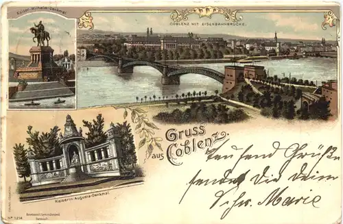 Gruss aus Coblenz - Litho -698878