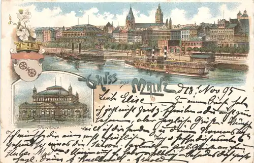 Gruss aus Mainz - Litho -698890