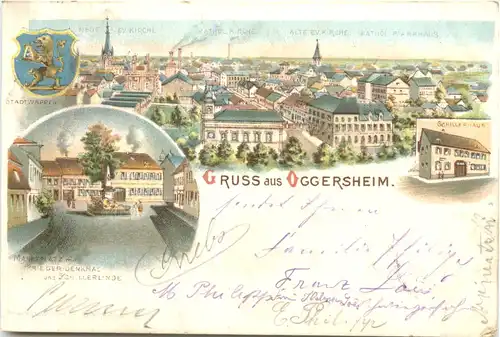 Gruss aus Oggersheim - Litho -698988