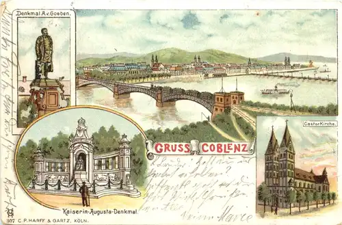 Gruss aus Coblenz - Litho -698882