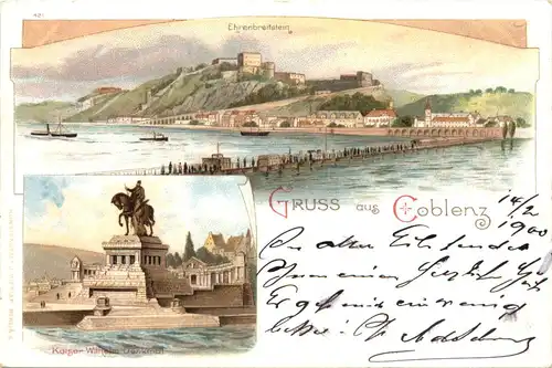 Gruss aus Coblenz - Litho -698902