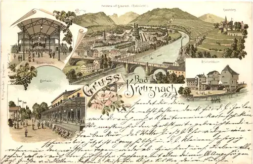 Gruss aus Bad Kreuznach - Litho -698950