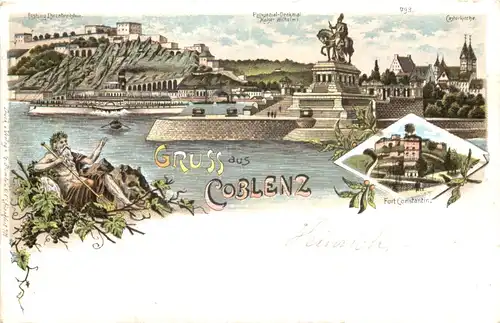 Gruss aus Coblenz - Litho -698956